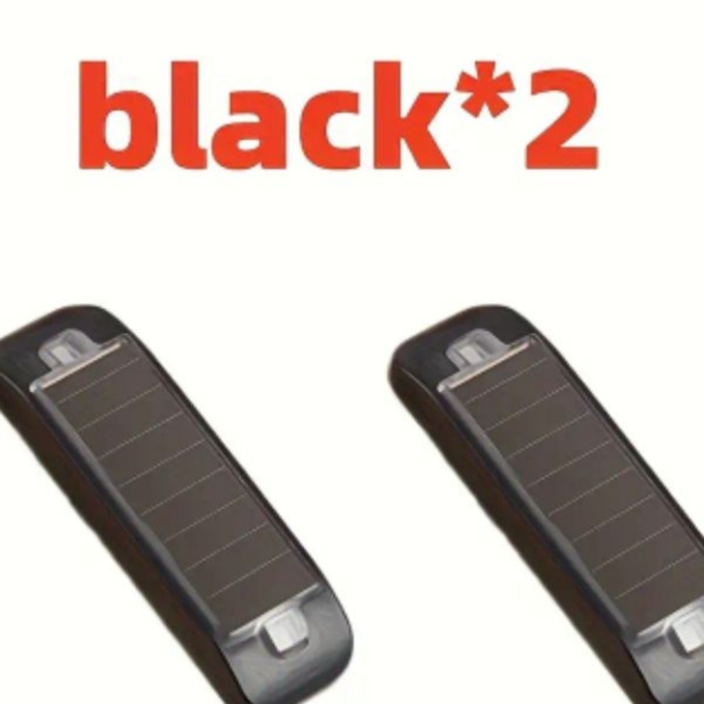 Black Solar-Powered LED Lights